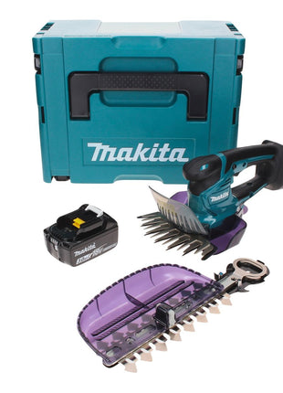 Makita DUM 604 F1XJ Akku Grasschere 18 V mit Gras- und Strauchscherblatt + 1x Akku 3,0 Ah + Makpac - ohne Ladegerät