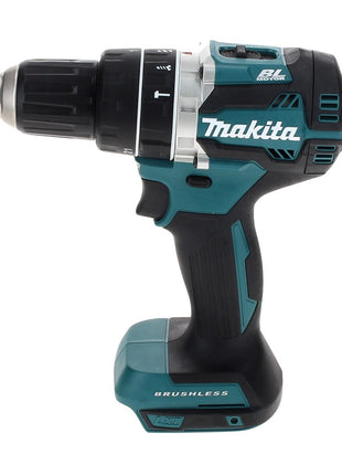 Makita DHP 484 SFTX perceuse à percussion sans fil 18 V 54 Nm sans balais + 2 batteries 3,0 Ah + chargeur + jeu de 70 forets + coffret en aluminium TX