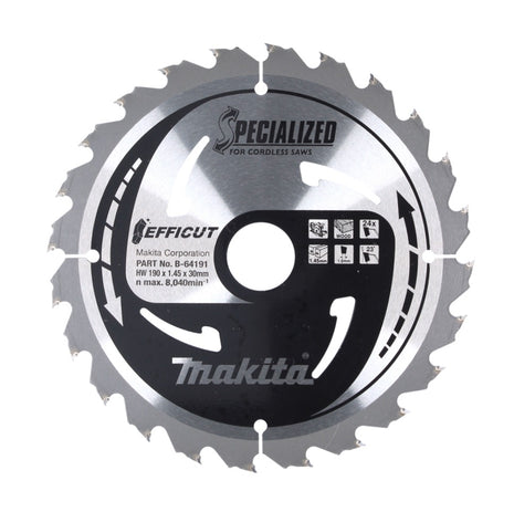 Makita CCM19024G SPECIALIZED EFFICUT Sägeblatt 190 x 30 x 1,0 mm (  B-64191 ) 24 Zähne für Holz