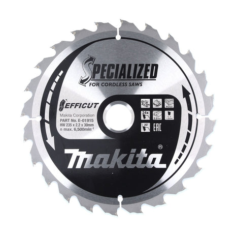 Makita CCM23524G SPECIALIZED EFFICUT Sägeblatt 235 x 30 x 1,5 mm ( E-01915 ) 24 Zähne für Holz