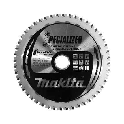 Brzeszczot Makita MCCS15048E SPECIALIZED EFFICUT 150 x 20 x 1,1 mm ( B-69331 ) 48 zębów do metalu