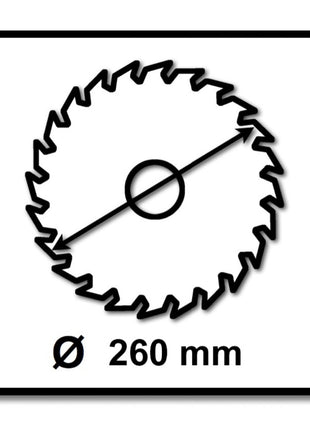 Makita CMSXF26080G SPECIALIZED EFFICUT Sägeblatt 260 x 30 x 1,65 mm 4 Stk. ( 4x B-67284 ) 60 Zähne für Holz