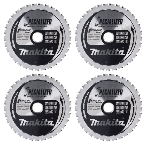 Makita MCCS15033E SPECIALIZED EFFICUT Sägeblatt 150 x 20 x 1,1 mm 4 Stk. ( 4x B-69325 ) 33 Zähne für Metall