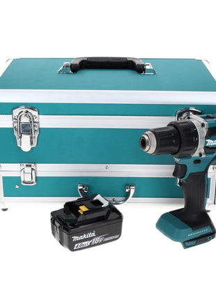 Makita DDF 484 M1TX taladro atornillador inalámbrico 18 V 54 Nm sin escobillas + 1x batería 4,0 Ah + juego de brocas de 70 piezas + maletín de aluminio TX - sin cargador