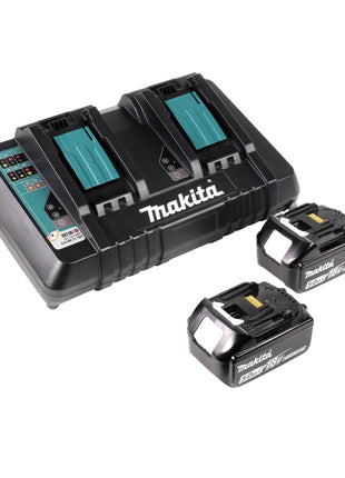 Motosierra a batería Makita DUC 306 PT 36 V (2x 18 V) sin escobillas 30 cm + 2x baterías 5,0 Ah + cargador doble