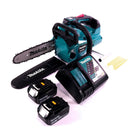 Makita DUC 256 RF akumulatorowa pilarka łańcuchowa 36 V ( 2x 18 V ) bezszczotkowa 25 cm + 2x akumulator 3,0 Ah + ładowarka