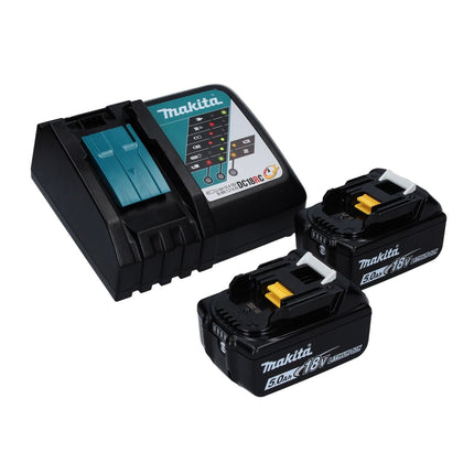 Makita DUC 256 RT akumulatorowa pilarka łańcuchowa 36 V (2x 18 V) bezszczotkowa 25 cm + 2x akumulator 5,0 Ah + ładowarka