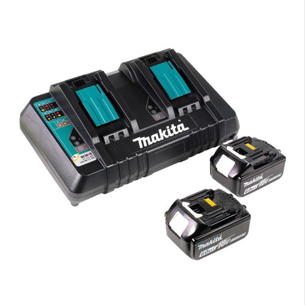 Makita DUC 256 PG Akumulatorowa pilarka łańcuchowa 36 V ( 2x 18 V ) Bezszczotkowa 25 cm + 2x akumulator 6,0 Ah + podwójna ładowarka