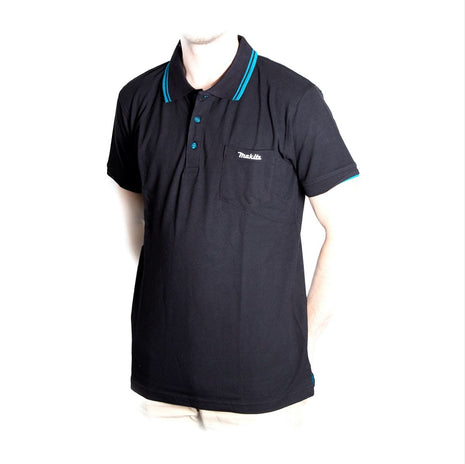 Makita Polo Rugby Shirt Camiseta Talla L 100% Algodón Color Negro