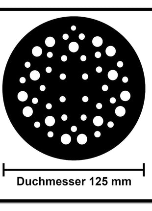 Mirka Schutzauflage 125 mm 44 Loch 5 Stk. Klett ( 8295510111 )