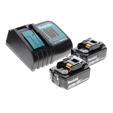 Makita DTW 180 SMTX Akku Schlagschrauber 18 V 180 Nm 3/8" Brushless + 2x Akku 4,0 Ah + Ladegerät + 70 tlg. Bit Bohrer Set + TX Alu Koffer