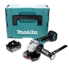 Makita DGA 506 T1J Akumulatorowa szlifierka kątowa 18 V 125 mm bezszczotkowa + 1x akumulator 5,0 Ah + Makpac - bez ładowarki