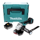 Makita DGA 506 G1J akumulatorowa szlifierka kątowa 18 V 125 mm bezszczotkowa + 1x akumulator 6,0 Ah + Makpac - bez ładowarki