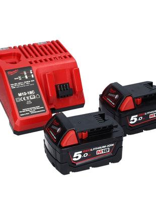 Milwaukee M18 ONEPD2-502C Akku Schlagbohrschrauber 18 V 135 Nm Brushless One Key Bluetooth + 2x Akku 5,0 Ah + Ladegerät