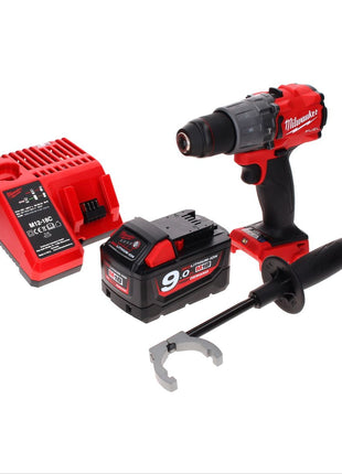 Milwaukee M18 ONEPD2-901C Akku Schlagbohrschrauber 18 V 135 Nm Brushless One Key Bluetooth + 1x Akku 9,0 Ah + Ladegerät