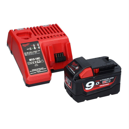 Milwaukee M18 ONEPD2-901C Akku Schlagbohrschrauber 18 V 135 Nm Brushless One Key Bluetooth + 1x Akku 9,0 Ah + Ladegerät