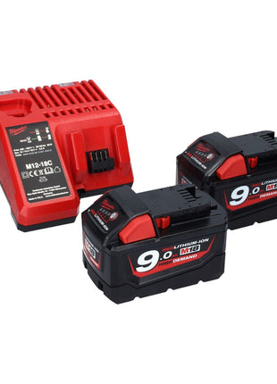 Milwaukee M18 ONEPD2-902C Akku Schlagbohrschrauber 18 V 135 Nm Brushless One Key Bluetooth + 2x Akku 9,0 Ah + Ladegerät