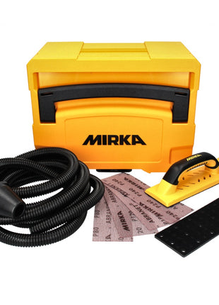 Mirka Handy Kit 80 x 230 mm + 40x ABRANET Schleiftstreifen + Saugschlauch im Systainer