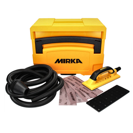 Mirka Handy Kit 80 x 230 mm + 40x ABRANET Schleiftstreifen + Saugschlauch im Systainer