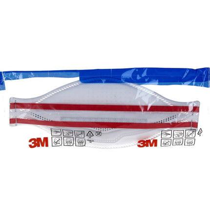 3M FFP3 Aura 9332+ Atemschutzmaske mit Ventil 5 Stück ( 7100140354 ) EN149:2001 FFP3 NR D für Dämmstoffe und Hartholz