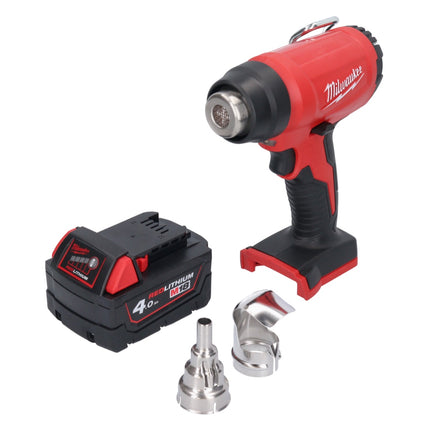 Milwaukee M18 BHG-401 Akumulatorowy pistolet na gorące powietrze 18 V 470 °C + 1x akumulator 4,0 Ah - bez ładowarki