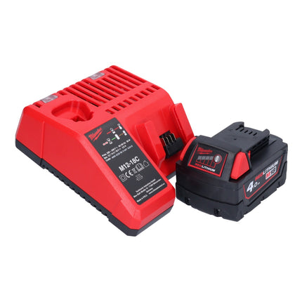 Milwaukee M18 BHG-401 akumulatorowy pistolet na gorące powietrze 18 V 470 °C + 1x akumulator 4,0 Ah + ładowarka