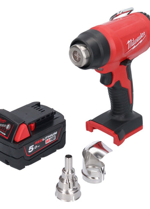 Milwaukee M18 BHG-501 Akku Heißluftgebläse 18 V 470 °C + 1x Akku 5,0 Ah - ohne Ladegerät - Toolbrothers