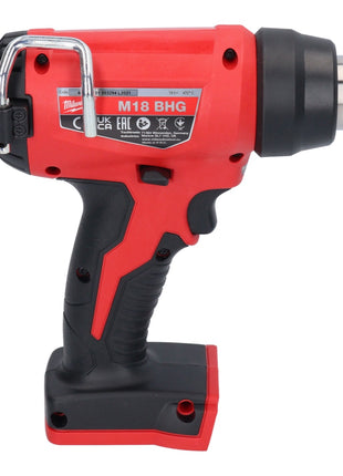 Milwaukee M18 BHG-502C Pistolet à air chaud sans fil 18 V 470 °C + 2x Batteries 5,0 Ah + Chargeur