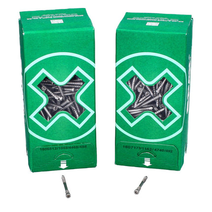 SPAX Terrassenschraube 5,0 x 50 mm Edelstahl A2 500 Stk. ( 0537000500505 ) Fixiergewinde Zylinderkopf Torx T-STAR Plus T25 Cut