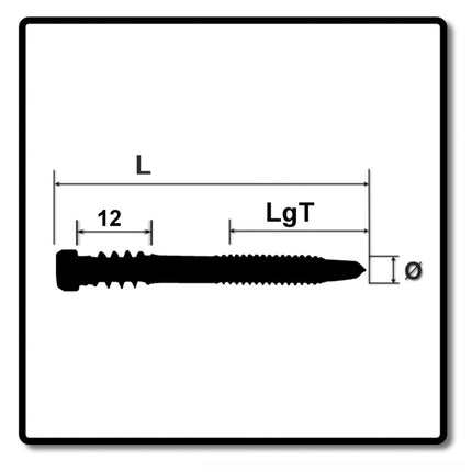SPAX Terrassenschraube Alu 5,0 x 51 mm 100 Stk. Edelstahl A2 ( 0557000500513 ) Fixiergewinde Zylinderkopf Torx T-STAR Plus T25 Bohrspitze