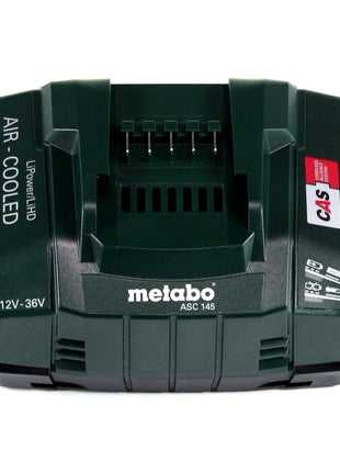 Zestaw podstawowy Metabo 18 V 2x akumulator 10,0 Ah LIHD + ładowarka ASC 145 System CAS