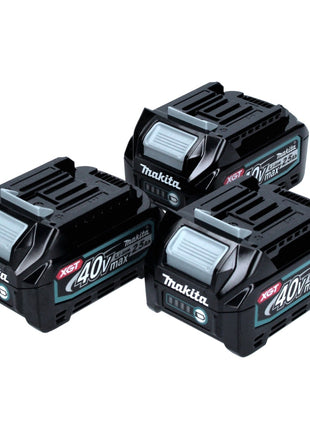 Makita Akku Set 40 V mit 3x BL 4025 2.5 Ah ( 3x 191B36-3 ) XGT Li-Ion Akku IP64 Schutzklasse mit LED Anzeige