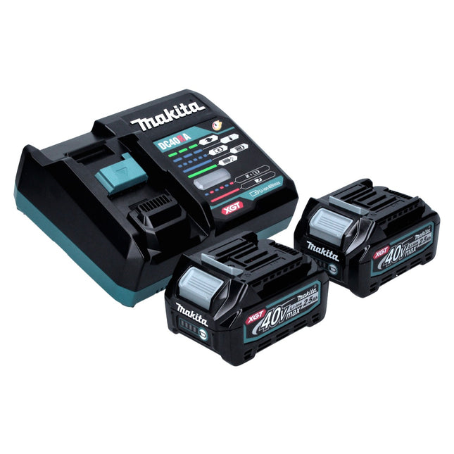 Zestaw Makita Power Source Kit 40 V max. z 2x akumulatorem BL 4025 2,5 Ah XGT ( 2x 191B36-3 ) + szybka ładowarka DC 40 RA XGT LXT ( 191E07-8 )