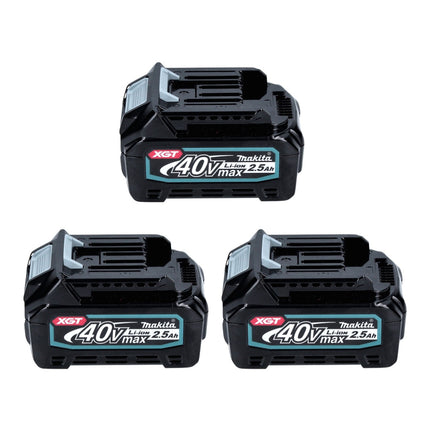 Zestaw Makita Power Source Kit 40 V max. z 3x akumulatorem BL 4025 2,5 Ah XGT ( 3x 191B36-3 ) + szybka ładowarka DC 40 RA XGT LXT ( 191E07-8 )
