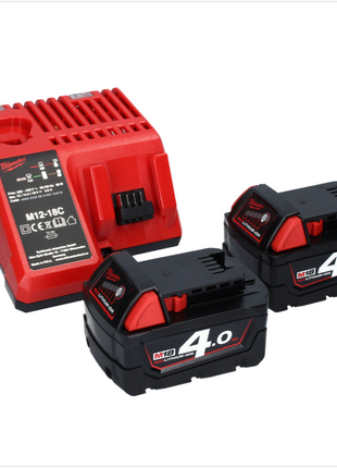 Milwaukee M18 CHPX-402 Akku Kombihammer 18 V 4,0 J SDS Plus Brushless + 2x Akku 4,0 Ah + Ladegerät