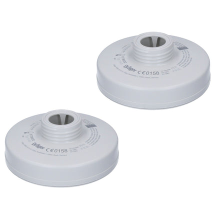 Dräger Rd40 Partikel Filter Set 2x P3 R ( 2x 6738932 ) für Vollmasken X-plore 6000 und Halbmasken X-plore 4000