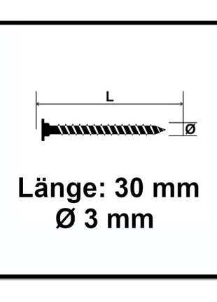 SPAX Flachrückwandkopf Schraube 3,0 x 30 mm 600 Stk. ( 2x 0151010300303 ) Torx T-STAR Plus T10 für Rückwände ohne Linse Vollgewinde Wirox 4Cut