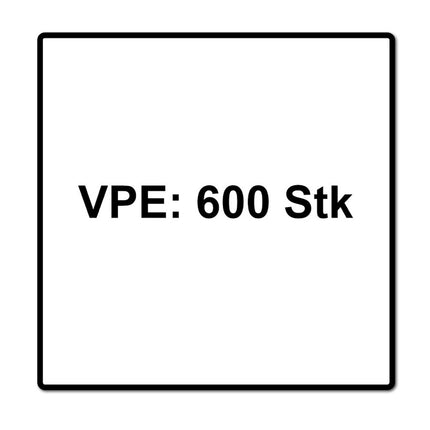 SPAX Flachrückwandkopf Schraube 4,0 x 25 mm 600 Stk. ( 2x 0151010400253 ) Torx T-STAR Plus T20 für Rückwände ohne Linse Vollgewinde Wirox 4Cut