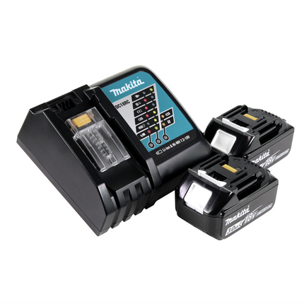 Akumulatorowa dmuchawa Makita DUB 184 RF 18 V bezszczotkowa + 2x akumulator 3,0 Ah + ładowarka