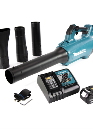 Soplador a batería Makita DUB 184 RM1 18 V sin escobillas + 1x batería 4,0 Ah + cargador