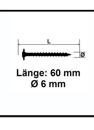 SPAX HI.FORCE Tellerkopf Schraube 6,0 x 60 mm 1000 Stk. ( 5x 0251010600605 ) Torx T-Star Plus T30 Vollgewinde Wirox 4Cut