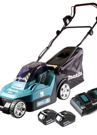 Cortacésped a batería Makita DLM 382 PG2 36 V (2x 18 V) 38 cm 40 l + 2x batería 6,0 Ah + cargador doble