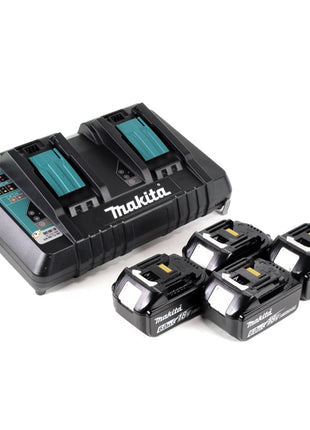 Cortacésped a batería Makita DLM 382 PG4 36 V (2x 18 V) 38 cm 40 l + 4x batería 6,0 Ah + cargador doble