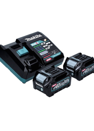 Meuleuse d'angle sur batterie Makita GA 005 GD201 40 V max. 125 mm sans balais XGT + 2x batterie 2,5 Ah + chargeur + Makpac