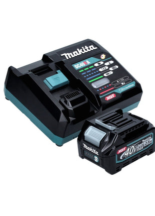 Meuleuse d'angle sur batterie Makita GA 005 GD101 40 V max. 125 mm sans balais XGT + 1x batterie 2,5 Ah + chargeur + hotte d'aspiration + Makpac