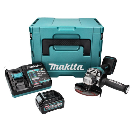 Makita GA 013 GD101 Akku Winkelschleifer 40 V max. 125 mm Brushless  XGT + 1x Akku 2,5 Ah + Ladegerät + Makpac