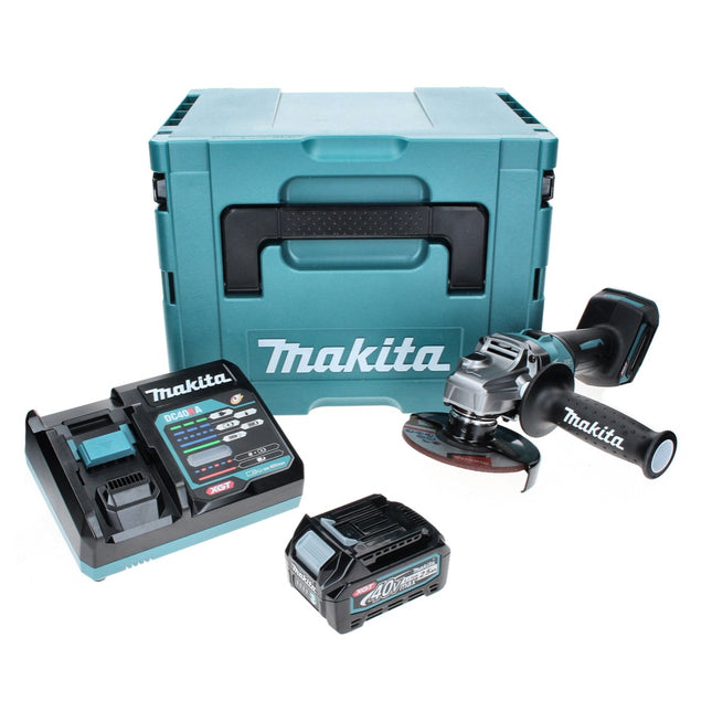 Makita GA 008 GD101 Akku Winkelschleifer 40 V max. 125 mm Brushless  XGT + 1x Akku 2,5 Ah + Ladegerät + Makpac