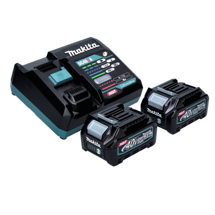 Makita GA 008 GD201 Akku Winkelschleifer 40 V max. 125 mm Brushless  XGT + 2x Akku 2,5 Ah + Ladegerät + Makpac