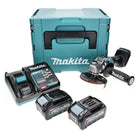 Makita GA 008 GM201 Akku Winkelschleifer 40 V max. 125 mm Brushless  XGT + 2x Akku 4,0 Ah + Ladegerät + Makpac
