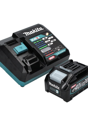 Makita GA 008 GM101 Akku Winkelschleifer 40 V max. 125 mm Brushless  XGT + 1x Akku 4,0 Ah + Ladegerät + Absaughaube + Makpac